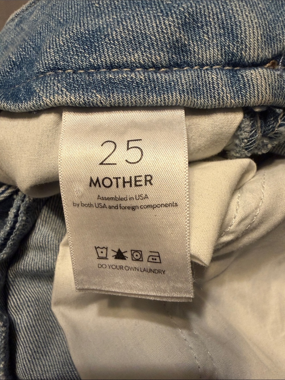 MOTHER Light Blue Wide-Leg High-Rise Jeans - Picture 5 of 5